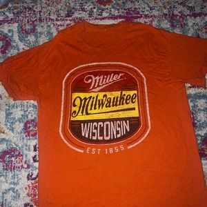 Miller Milwaukee Wisconsin Orange T Shirt